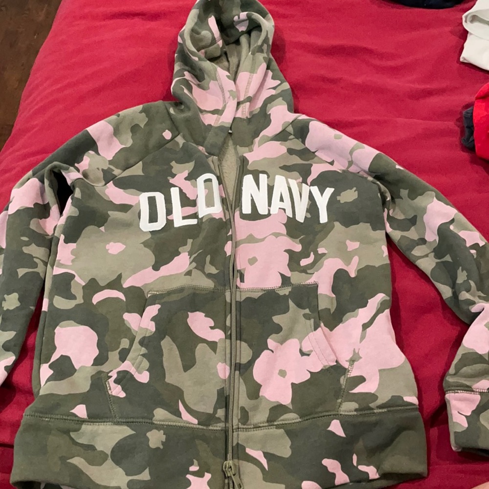 Sweatshirt girls camouflage size 10-12